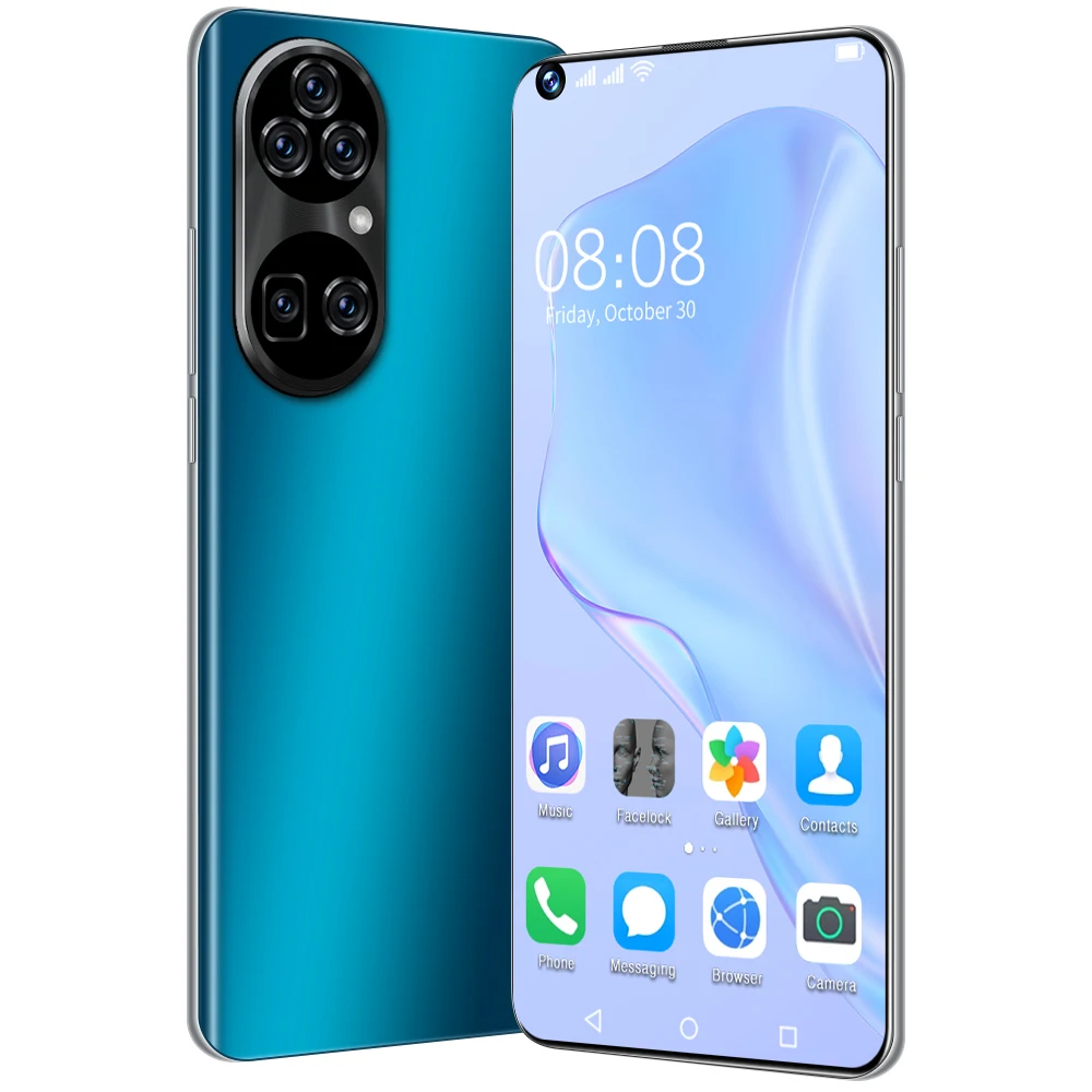 
 Низкая цена 12GB 512GB смартфон P50Pro + Android10.0 Две сим-карты, двойной режим ожидания мобильного телефона  