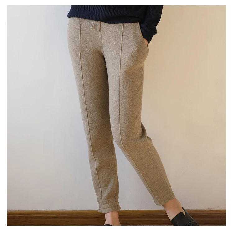 Inner Mongolia wholesale trousers set pajamas cashmere knitted pants women sweater mens track men