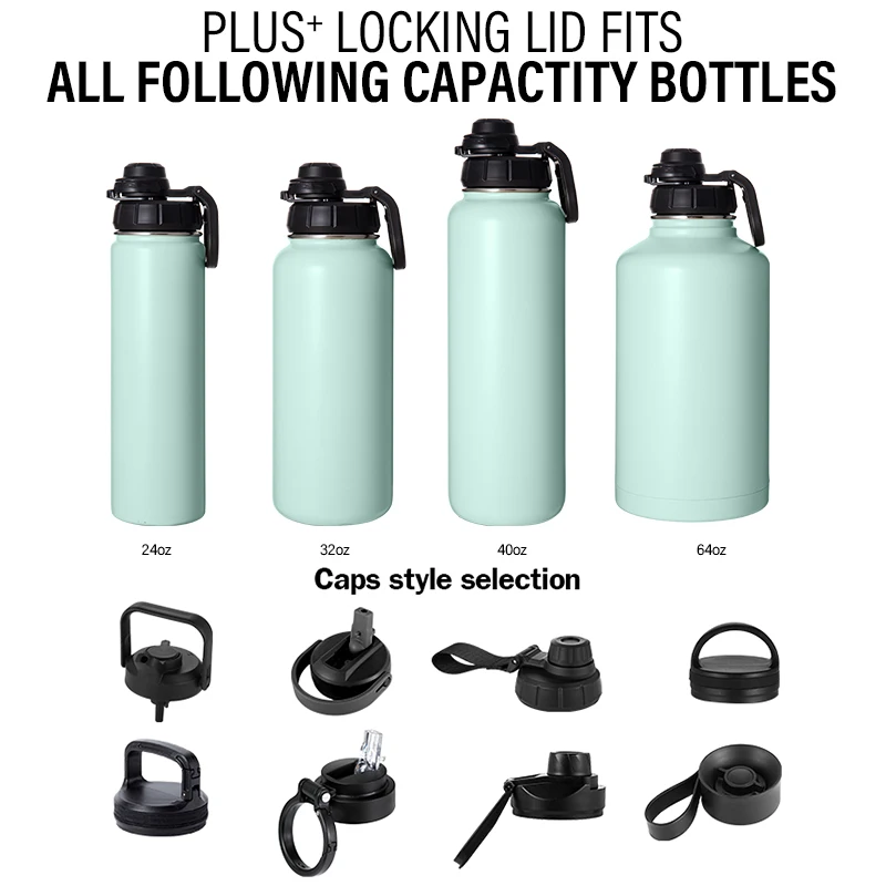 Custom Vacuum Insulated Thermal Flask, Drink Bottle Insulated Water Bottle Bulk Order Stainless Steel Drinking Bottles