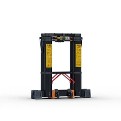 Two side foldable adjustable telescopic folding step ladder Black King Kong herringbone ladder telescopic aluminium ladder