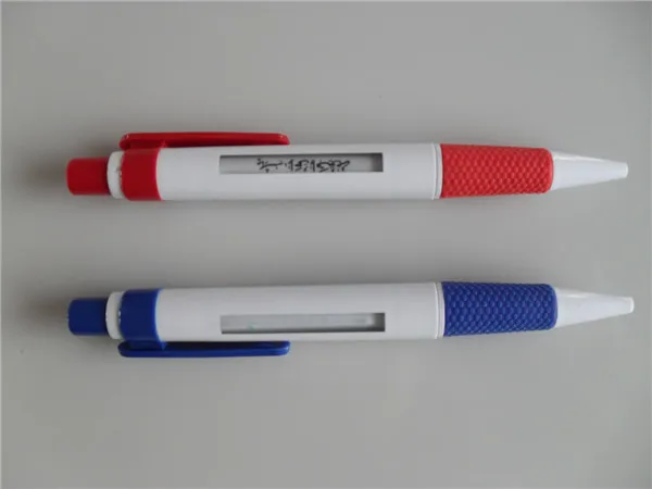 OEM Wide body text window Message Ball Pen, cheap advertising click rubber grip customize 6 rotating ballpoint pens for school