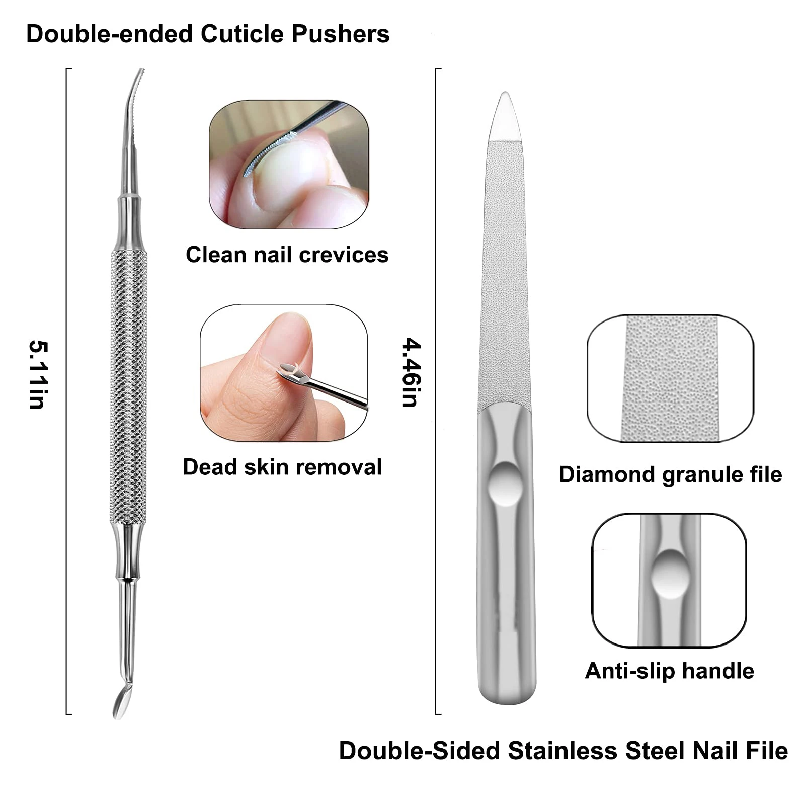 5 Pcs Large Nail Clippers Set Thick Nails And Ingrown Toenail Sharp Heavy Duty Toenail And Fingernail Nail Clippers