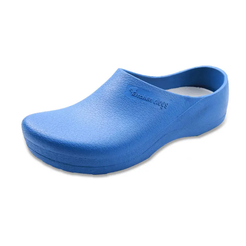 076 Pink White Blue Black Green PVC material acid and alkali resistant slip resistant Cheap chef shoes