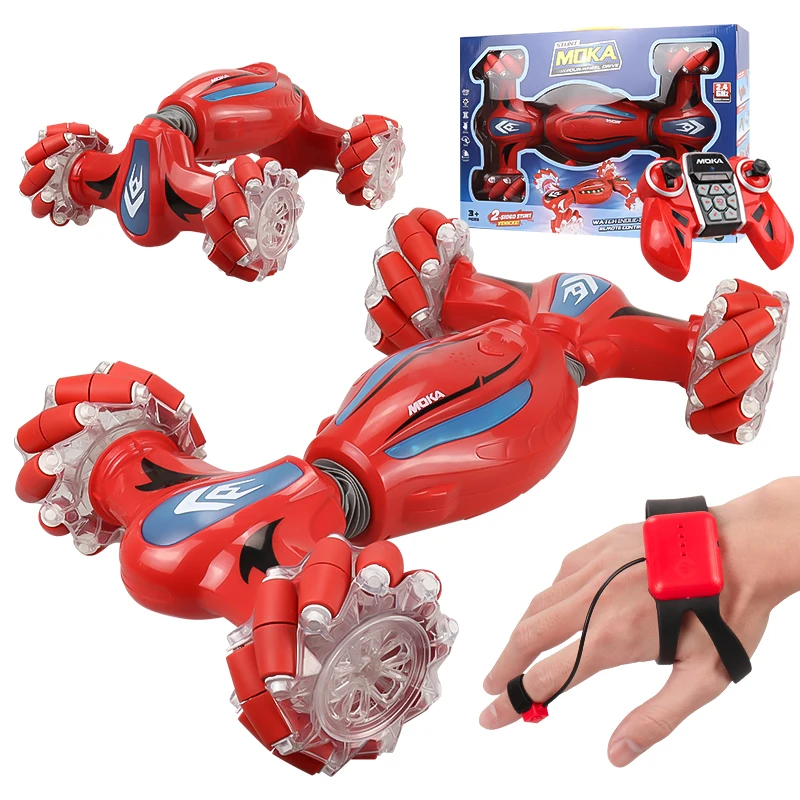 1:12 360 pattern rotation watch gravity somatosensory control rc car with mecanum wheel