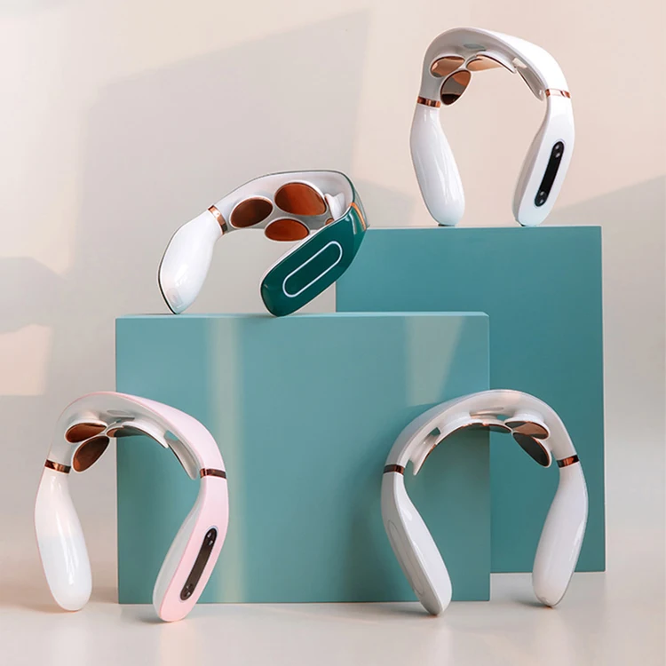 Factory Wholesale Household LCD Smart Voice Neck Massager Portable Shiatsu Neck Back Massager Device