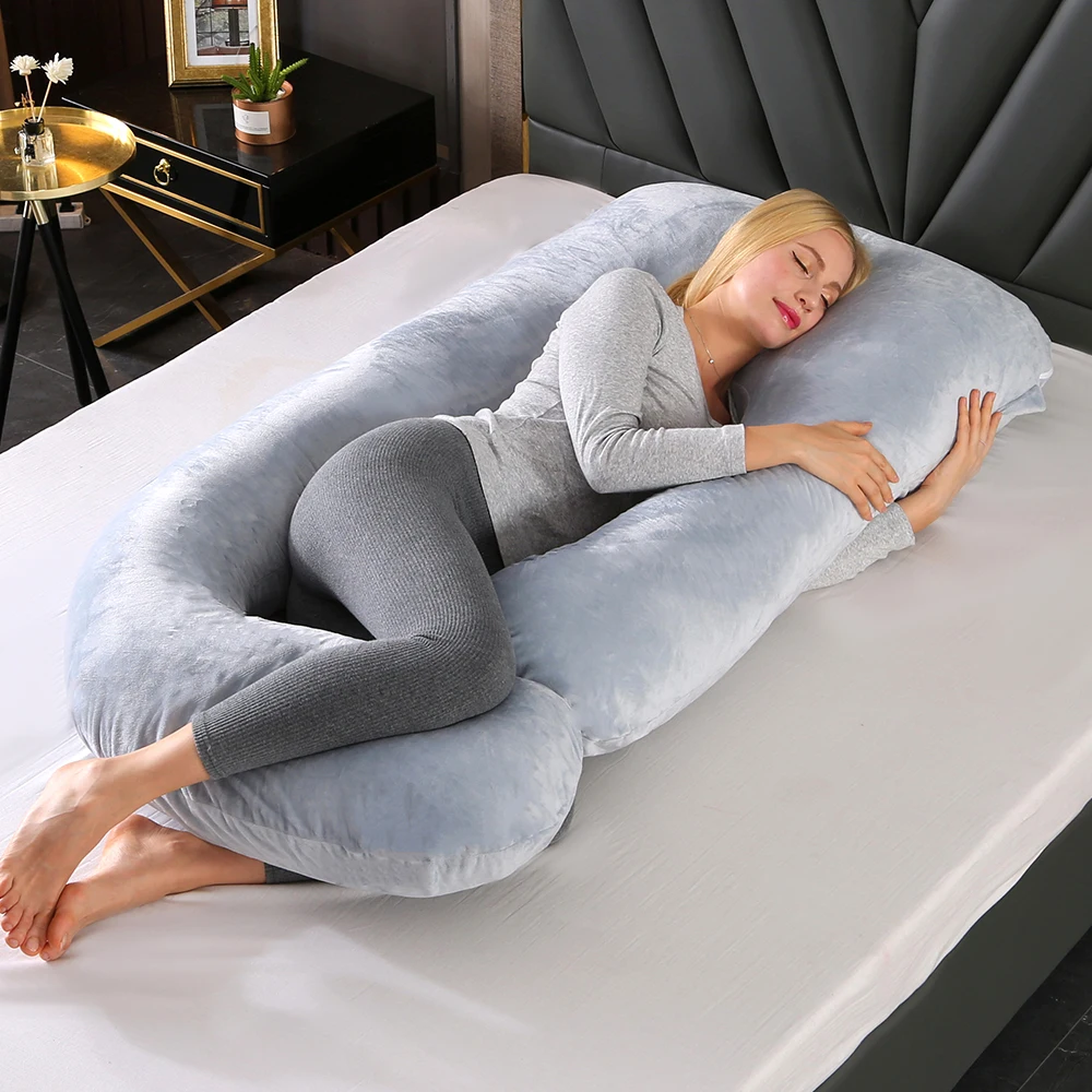 Wholesale Best U-Shaped Cover Maternity Nursing Full Body Pregnancy Pillow For Pregnant Women Sleeping Leg Support