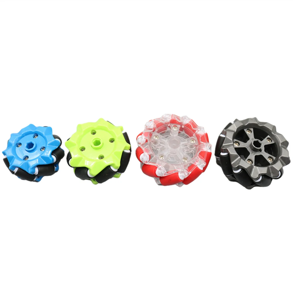 4pcs/set 58mm Green Mecanum Wheel with TT couplingfor Raspberry Pi DIY STEM Robot Car Chassis Toy Parts