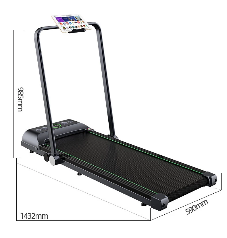Wholesale Home Use Fitness Equipment 2.5HP Folding Mini Treadmill, Remote Control Cheap Treadmill, Electric Treadmill