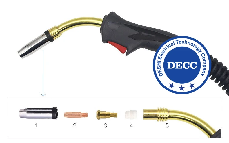 DECC  Air Cooled MIG Welding Torch for Binzel 24kd
