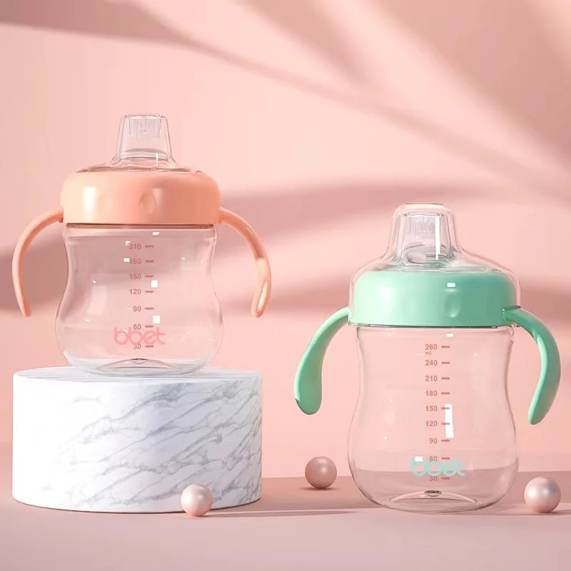 Hot Selling Sublimation Wide Neck Baby Milk Bottle Portable Bpa Free Silicone Anti Colic Baby Feeding Bottle For Newborn Baby