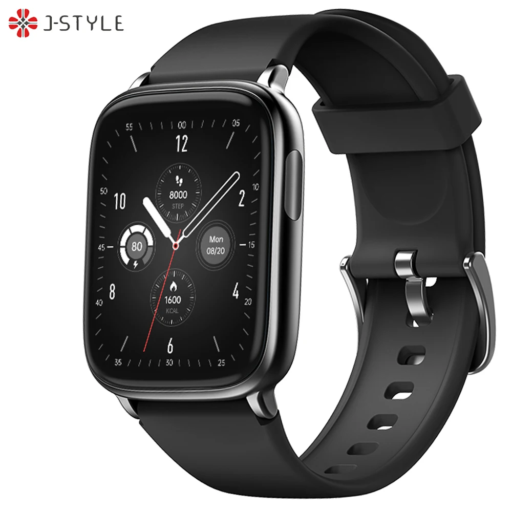 J-Style 2166 Bluetooth 5.0 IP68 amoled appel serie6 watch hw28 w57 smart watch thermometer