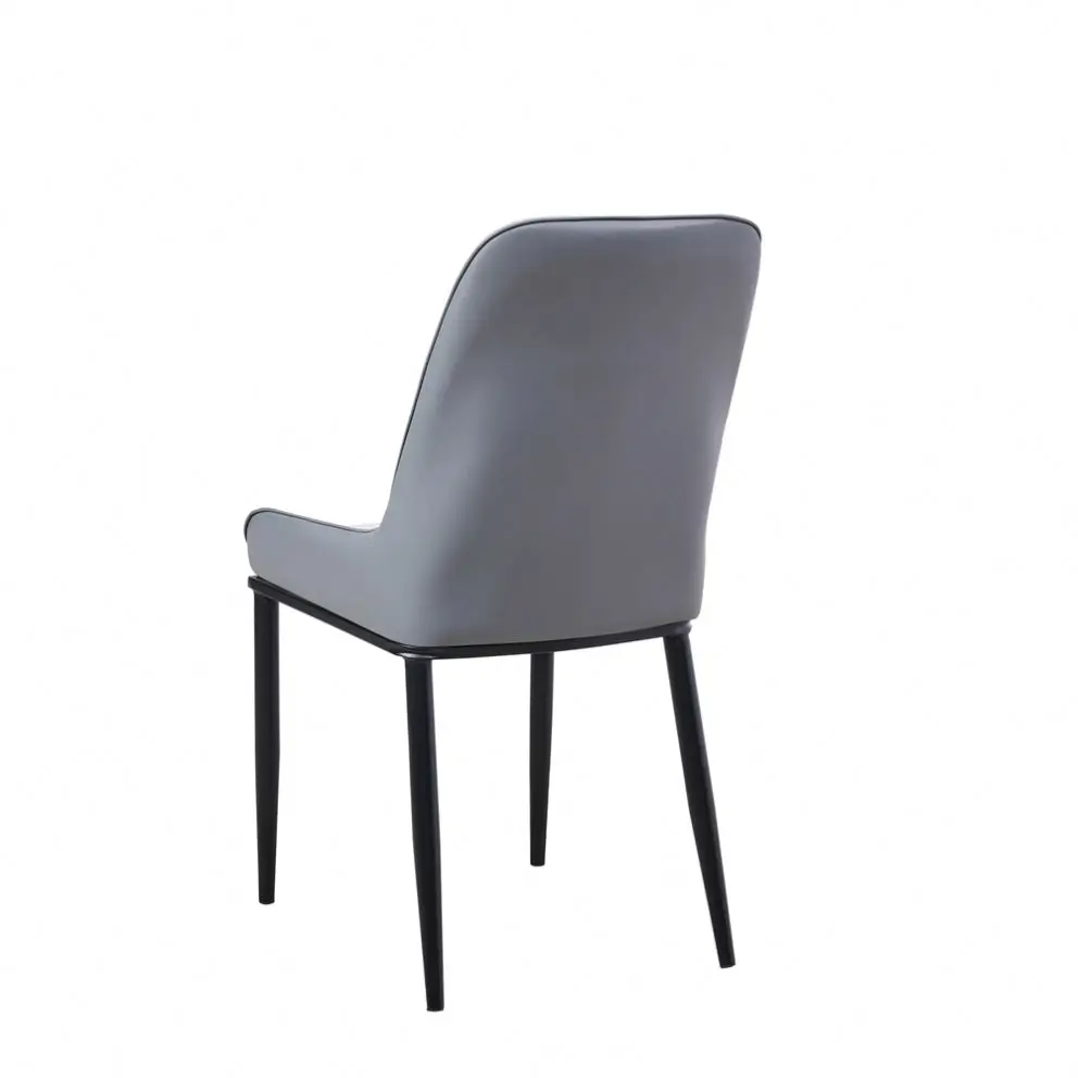 High Quality Dining Kitchen Chair Leather Fabric Wood Leg Upholstered Dining Chair