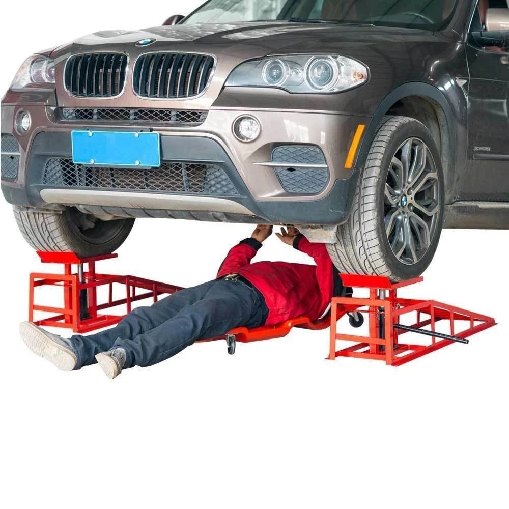 Factory Hot Sale Hydraulic Vehicle Ramp 2 T Capacity Portable Auto Repair Durable Ramps