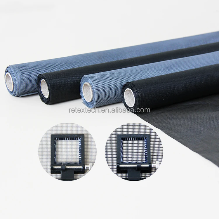 Hot Sale Manufacturer OEM Easy Cutting for Replacement Privacy Window Screen PVC Coated Fiberglass Insect Screen Roll