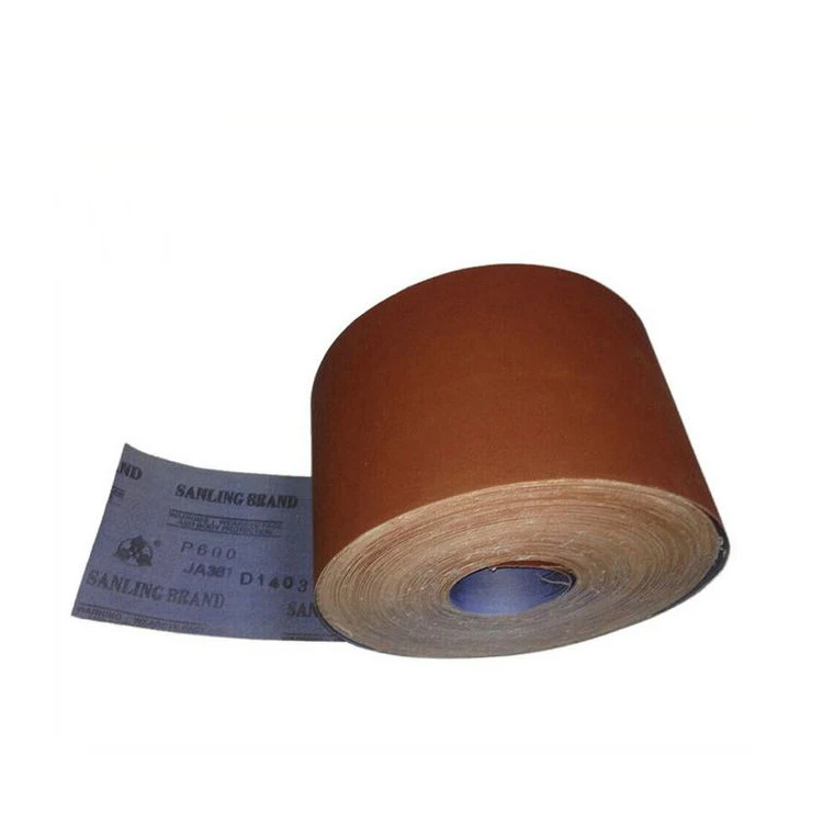 200mmx 50m abrasive cloth roll gxk51 Wood polishing aluminum oxide 80 grit sanding rolls  color red sand cloth rolls