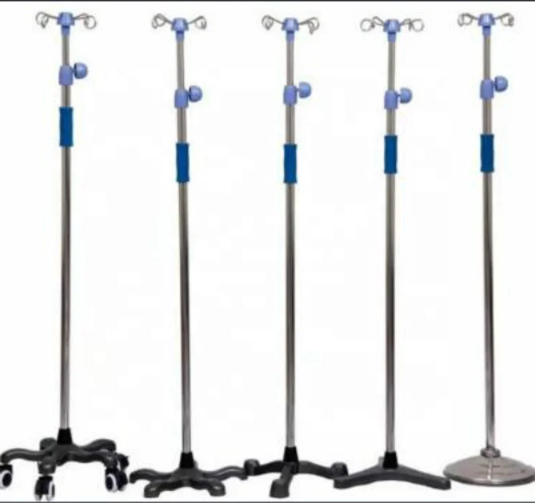 Factory price  Infusion stand and Accessories / Bed Insert Infusion Rack / IV pole stand portable iv pole