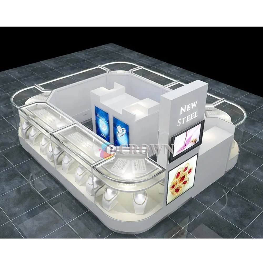 Mall Kiosk Design Modern Jewelry showcase Mall Kiosk Design Mall Luxury Store