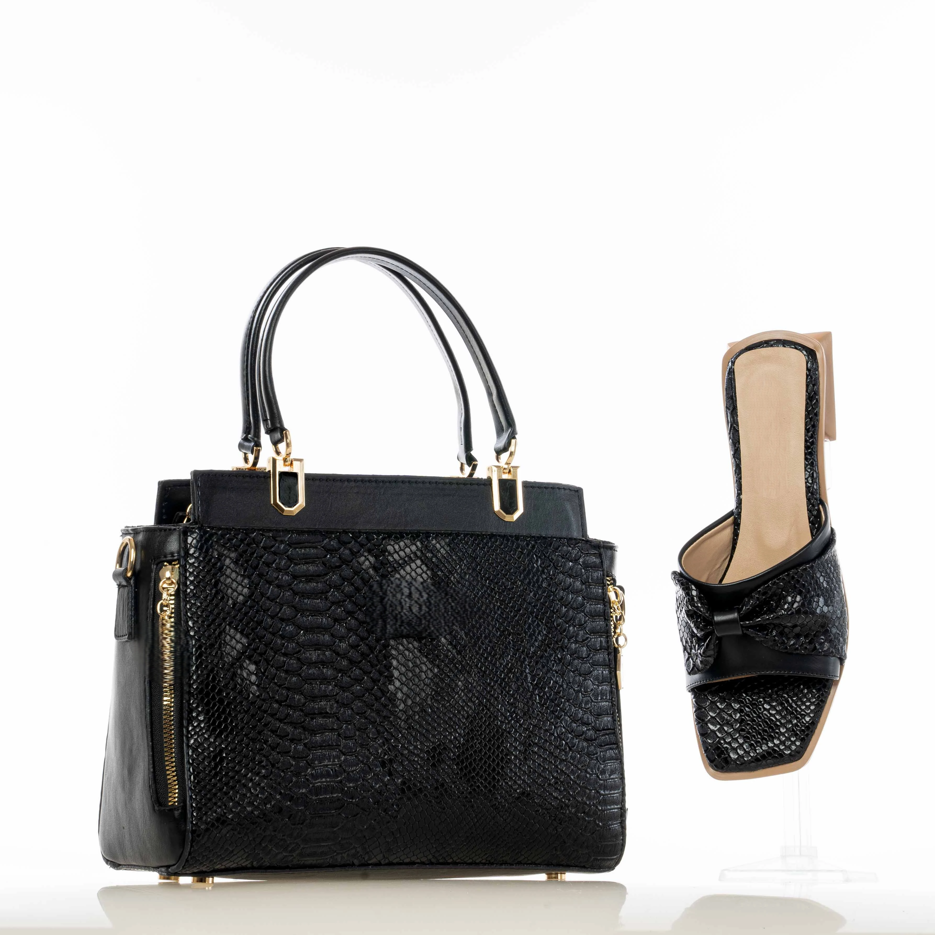 Elegance Matching Sets Shoes and Bags New Fashion 2022with Various Different Colors Wholesale Turkish Brand