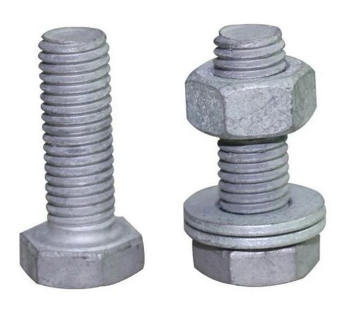 High Tensile b7 Heavy Hex Bolts and Nuts Manufacturing Hot Dip Galvanized Hex Full Thread Bolt With Nut and Washer