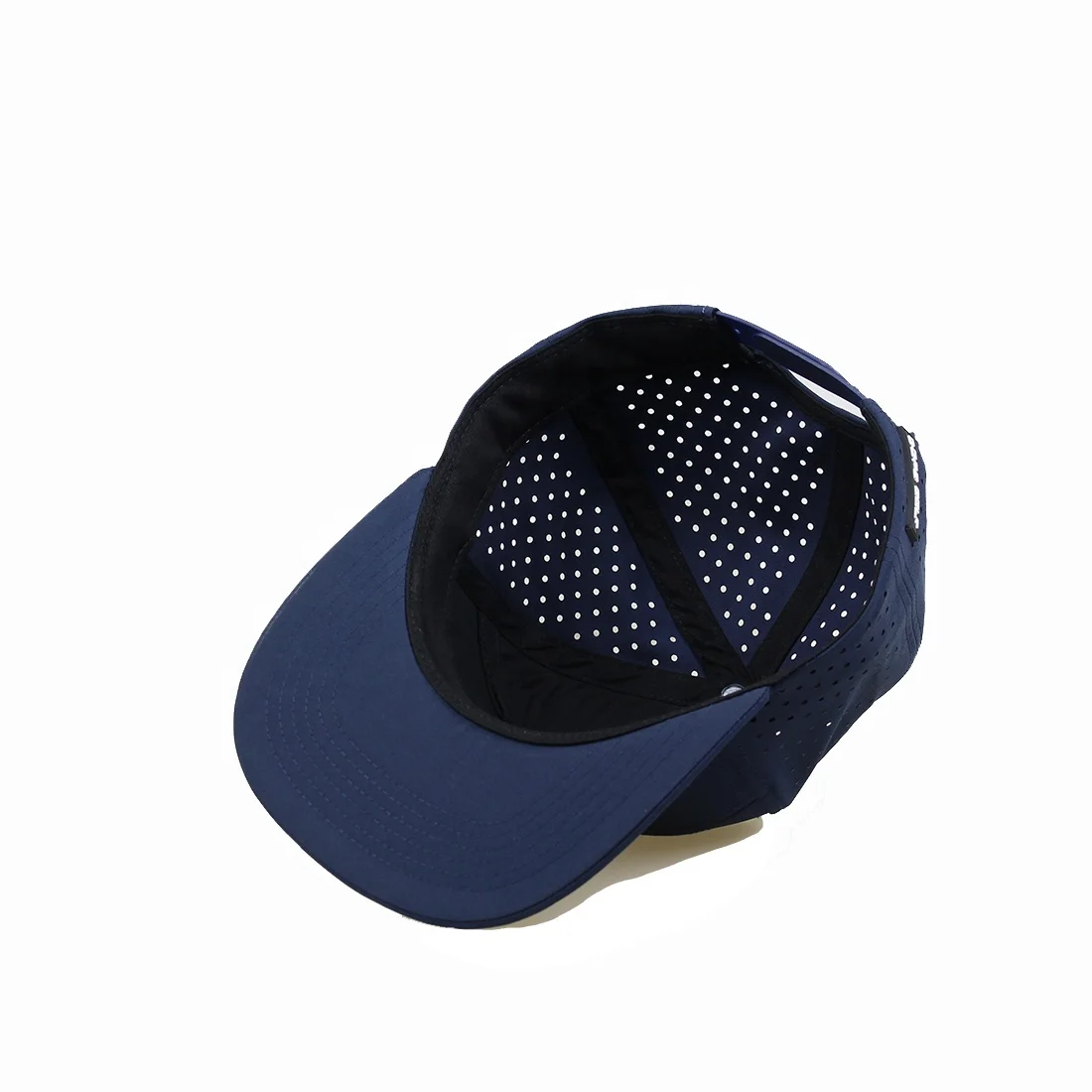 7 panel rubber PVC patch Laser Cut Hole performance snapback laser Resistance Waterproof Golf Snapback Gorra Gorras Caps Hats