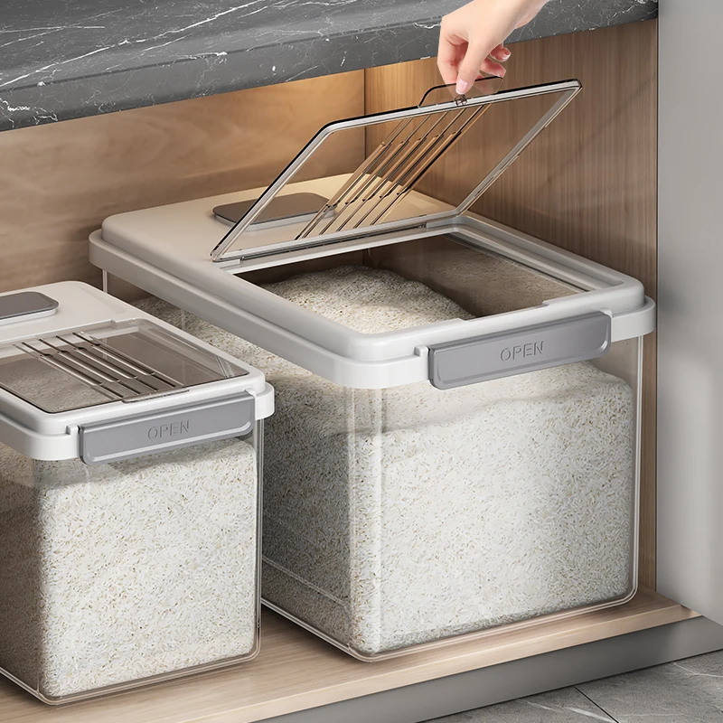 Large capacity rice storage bucket 5kg 10kg 15kg grain storage container rice dispenser