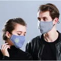 Unisex mouth muffle face cover cotton fabric activated carbon Washable cloth protection m+ask pm25 filter shield Reusable musk