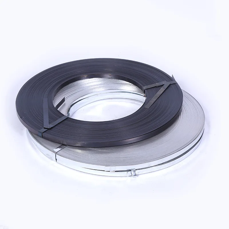 Top quality black painted steel strip  for packing heavy goods