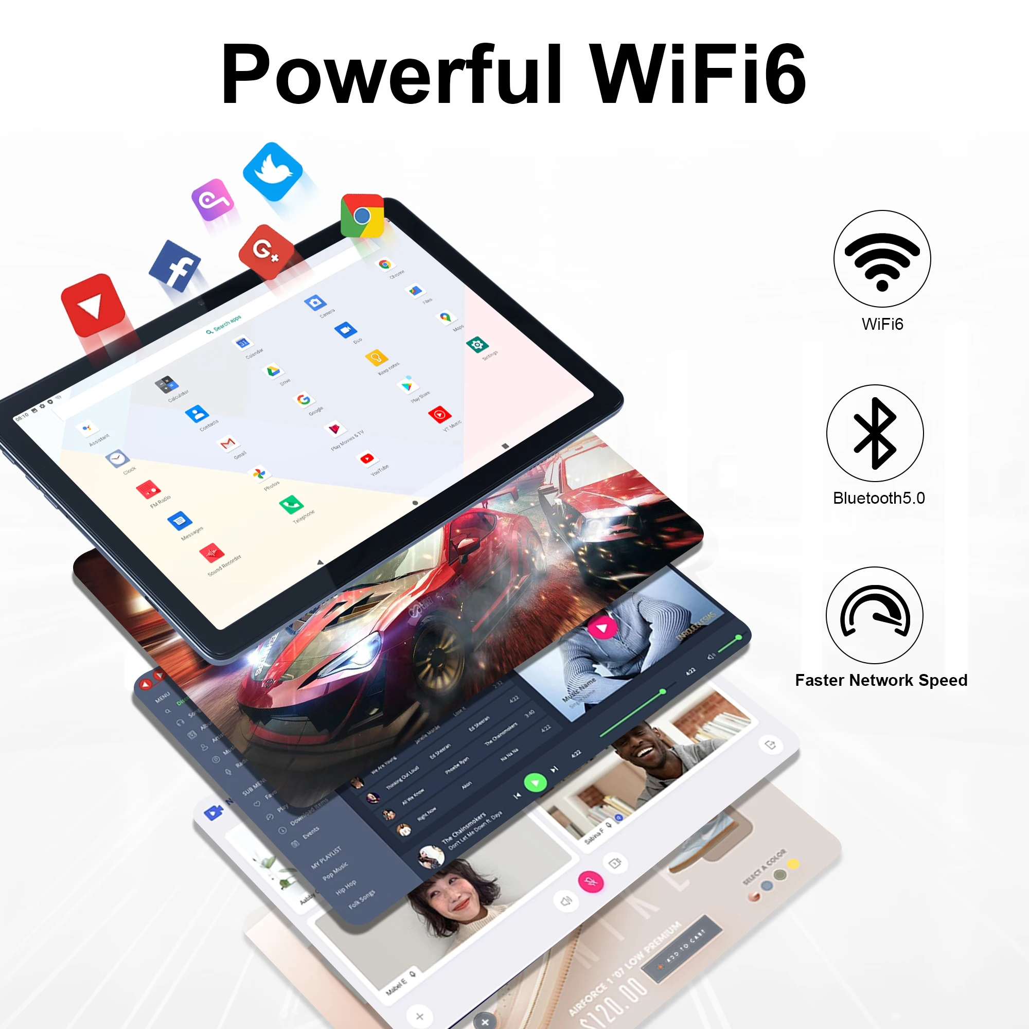 Veidoo 10 inch WIFI 6 Android 13 Octa Core Tablet 8GB RAM 128GB ROM TF 512 Dual Camera 5000 mAh Tablet PC