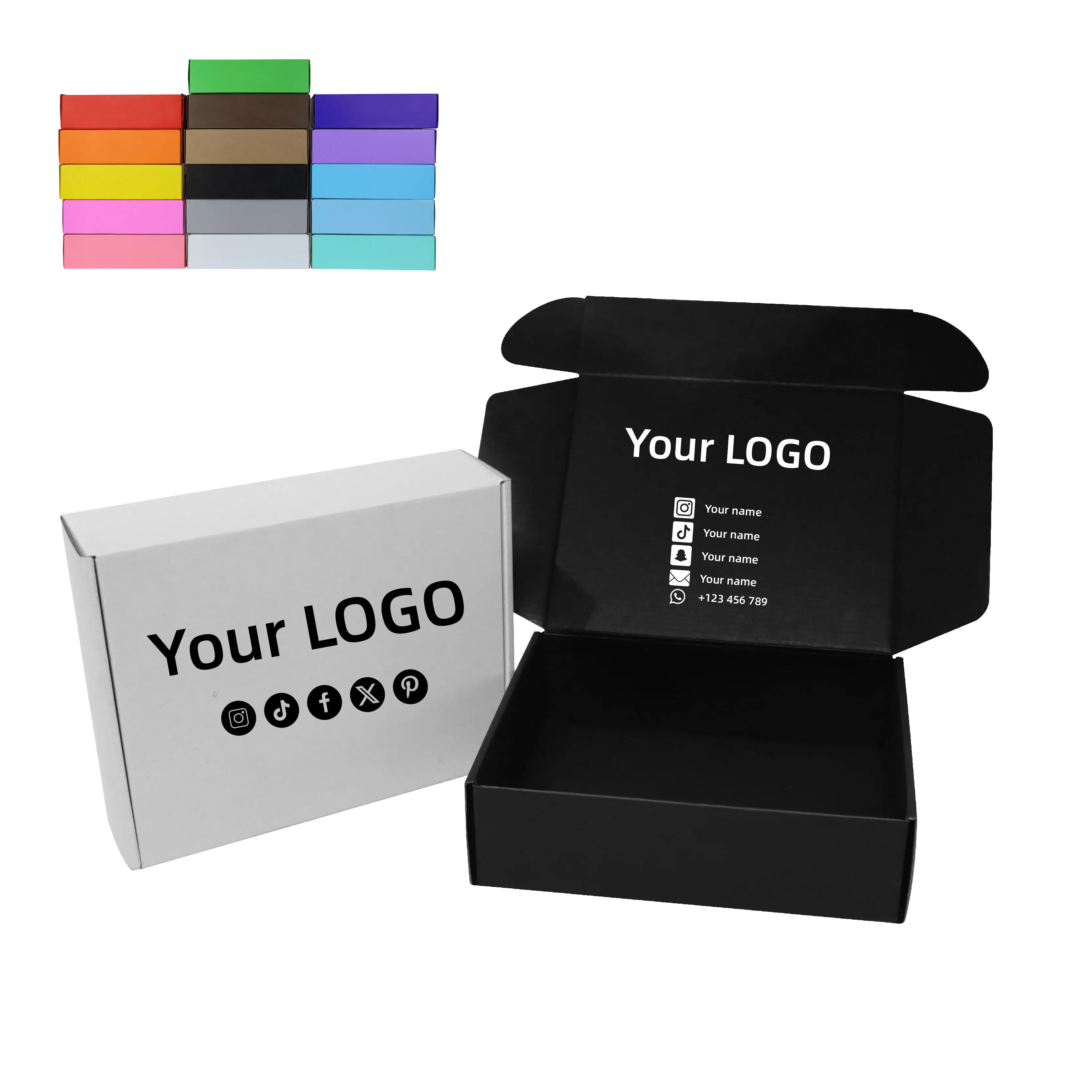 Eco Friendly prime branded packing shipping Kraft Paper Carton mailer box clothes product cardboard gift packaging