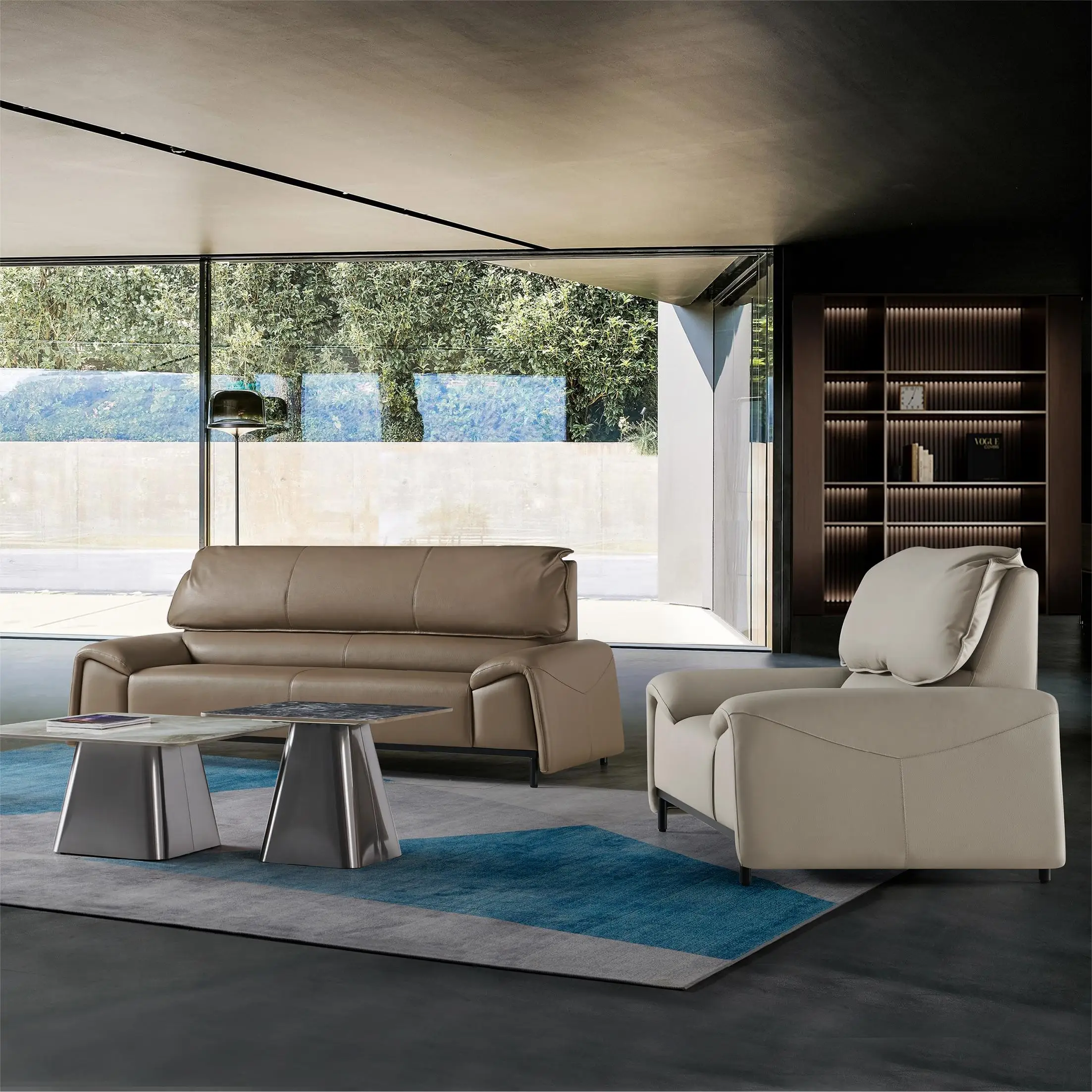 Factory Direct Modern Design Executive Office Waiting Sofa Set Small Office Furniture from Foshan City MD Contemporary Style