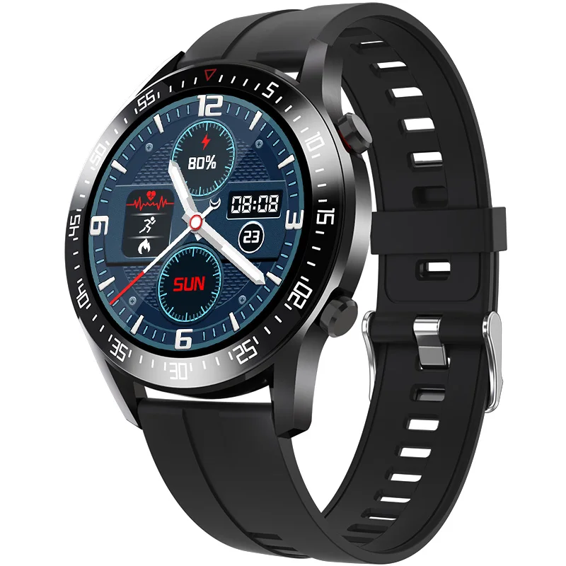 NAC129 music control 24h heart rate monitoring Full circle touchscreen multiple dial options IP68 waterproof smart watch