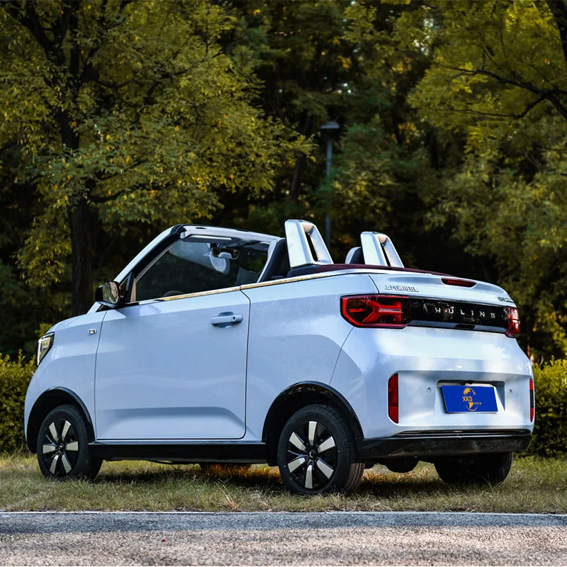Hot new design 2-seat cute car Wuling Hongguang mini electric convertible adult small car electric car