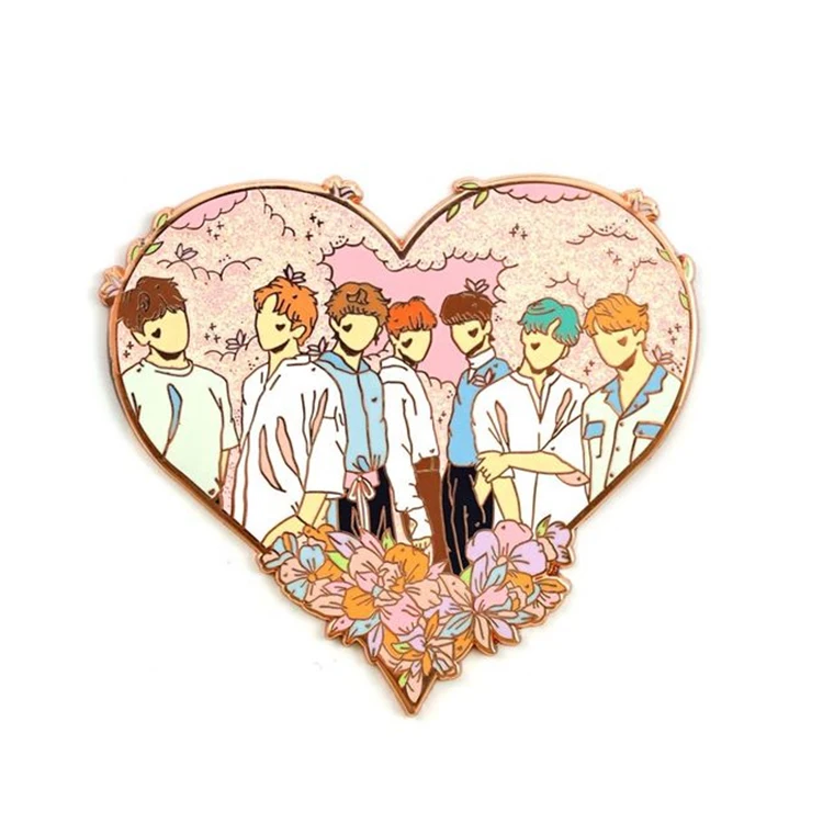 Very Welcome Ins Popular New Arrival Custom Bulk Kpop Idol Hard Enamel Lapel Pin