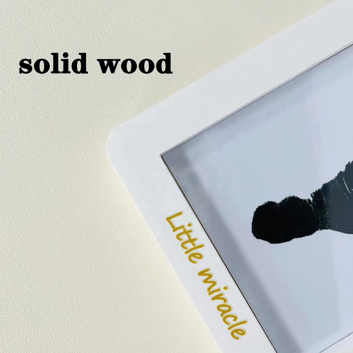 Wholesale baby hand print kit clay baby foot print picture frame baby photo frame