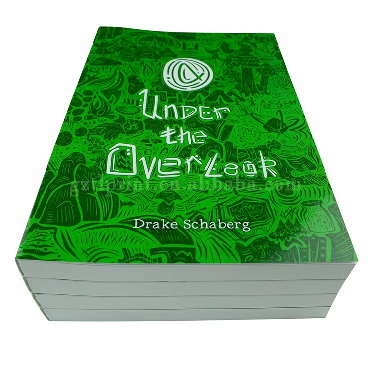 
China offset printing factory cheap price novel softcover book printing with embossed/debossed 
