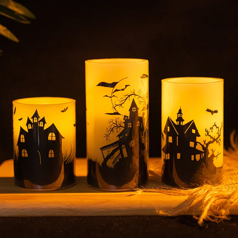 Halloween Specialization 3d Real Flame Led Floating Candles Light Flameless Candle