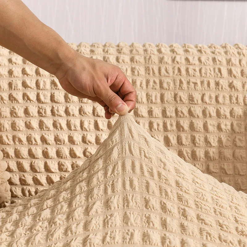 Manufacturers Made New Arrival Sofa Cover Furniture Couch Clipcover Apricot Sofa Covers