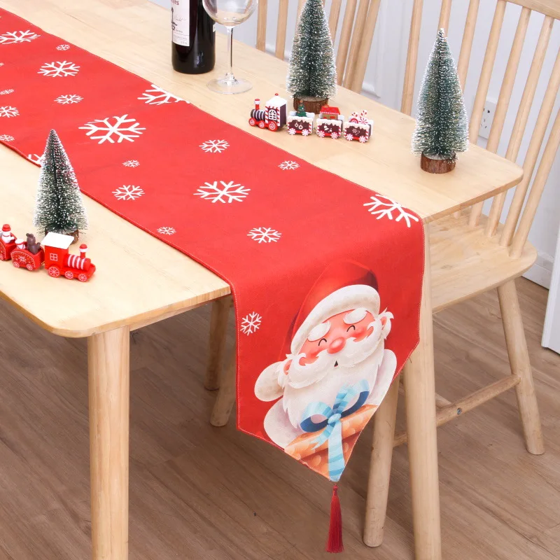 HB-256 Gnome Types Table Runner for Christmas Decoration Dinner Party Supplier Navidad