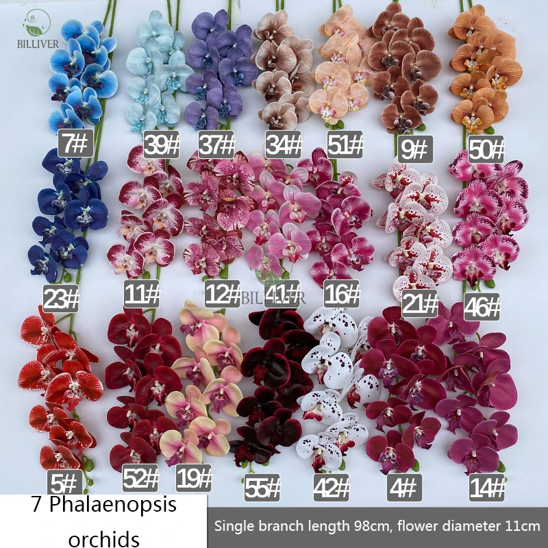 Natural real Touch Latex Home Decoration Moth Orchid fake orchid for decorative flowers artificial moth orchid