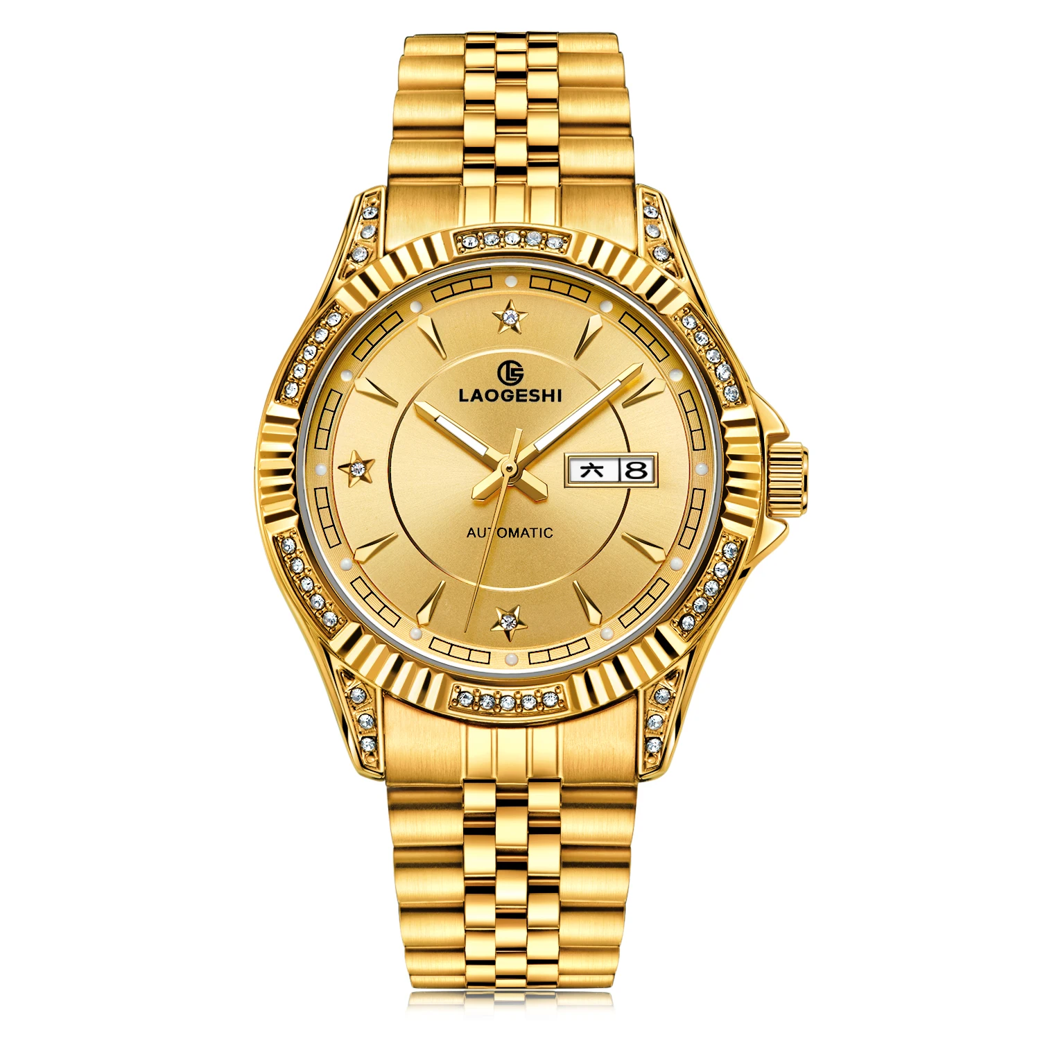 New Stylish Watches For Men Custom Logo Brand Luxury Diamond Mens Watch Orient Automatic Watch Man Waterpoof