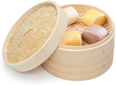 High quality eco-friendly mini bamboo food steamer made in China