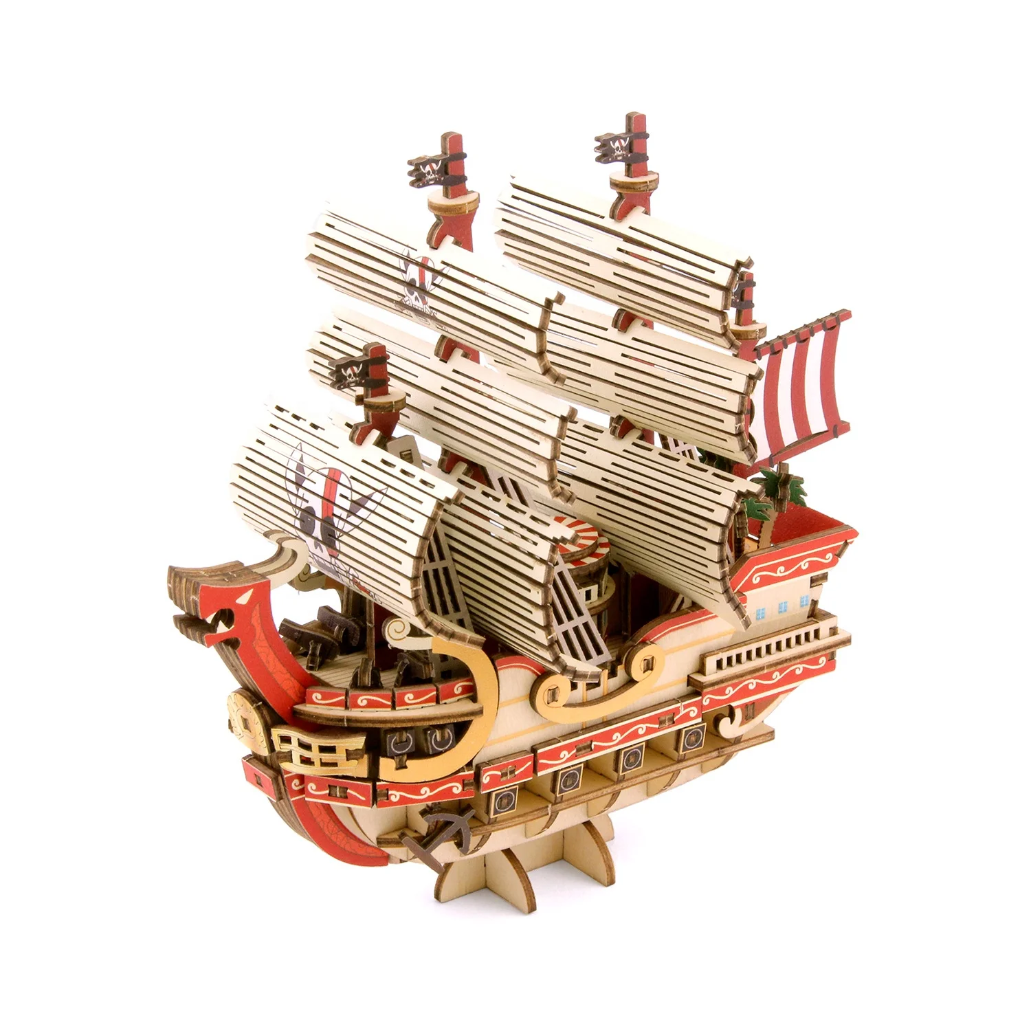 Official Licensed One Piece Red Force Wooden 3D Puzzle Craft Wood Toy Puzzle Gift Ideas