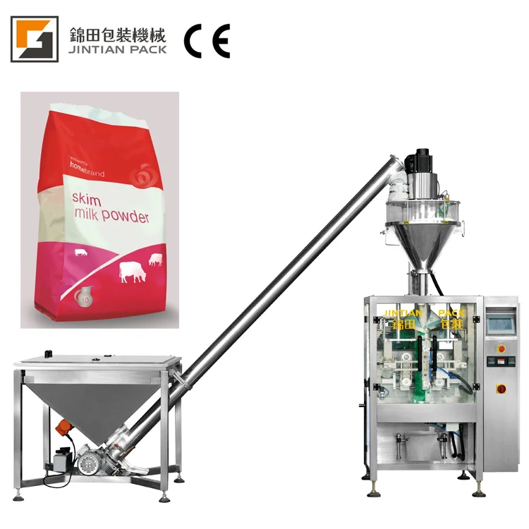 CE marked 50-500g auger filling 5-60 bags/min automatic powder production line and packing machine