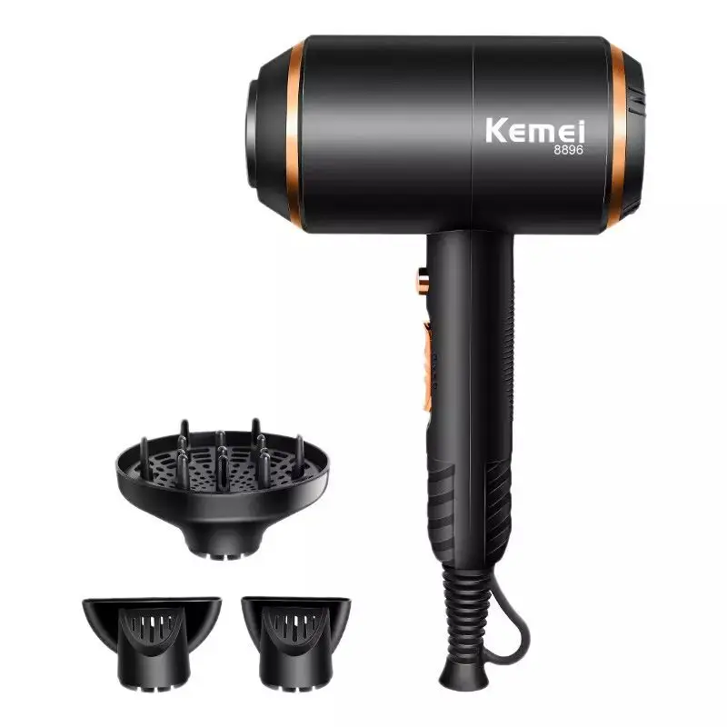 Kemei 4000 Вт фен KM-8896 высокого качества штепсельная вилка европейского стандарта 220 напряжения большой мощности профессиональная Нейл-арт Краска для волос сушилка холодной и горячей