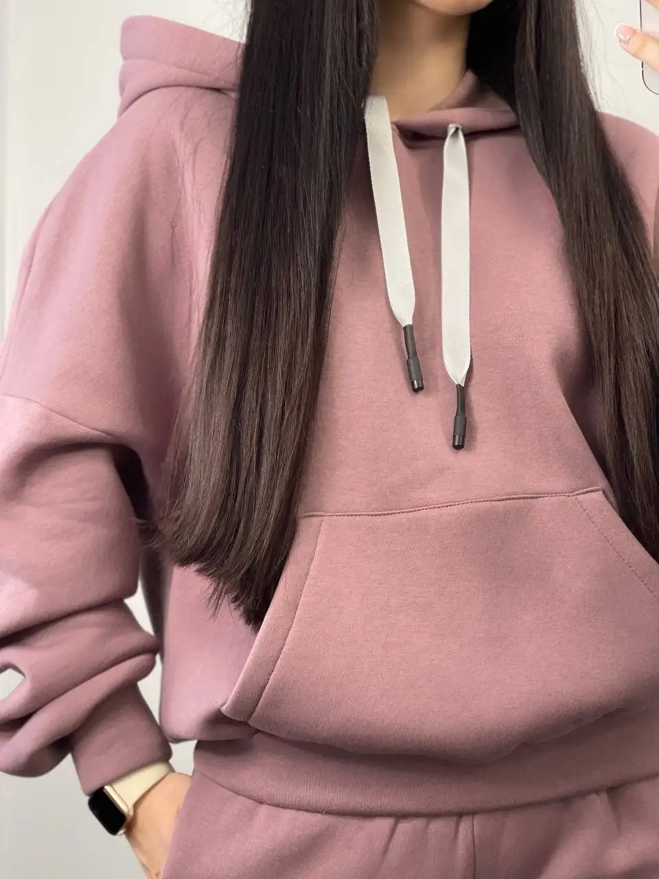 Wholesale Custom High Quality  Hoodies Set Tracksuit 100% Cotton 2 Piece Set Women Jogging Tracksuits