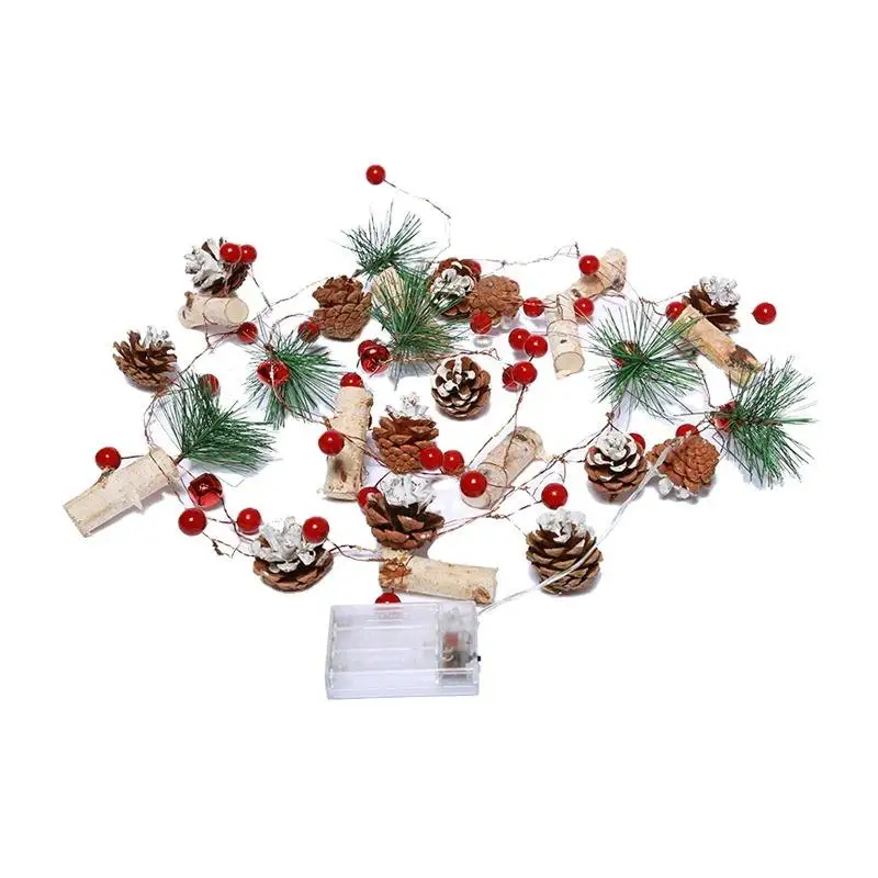 Artificial Mini Pine Needle Christmas Tree Accessories Gift Decorative Christmas Decorative Pine Cone Christmas Lights