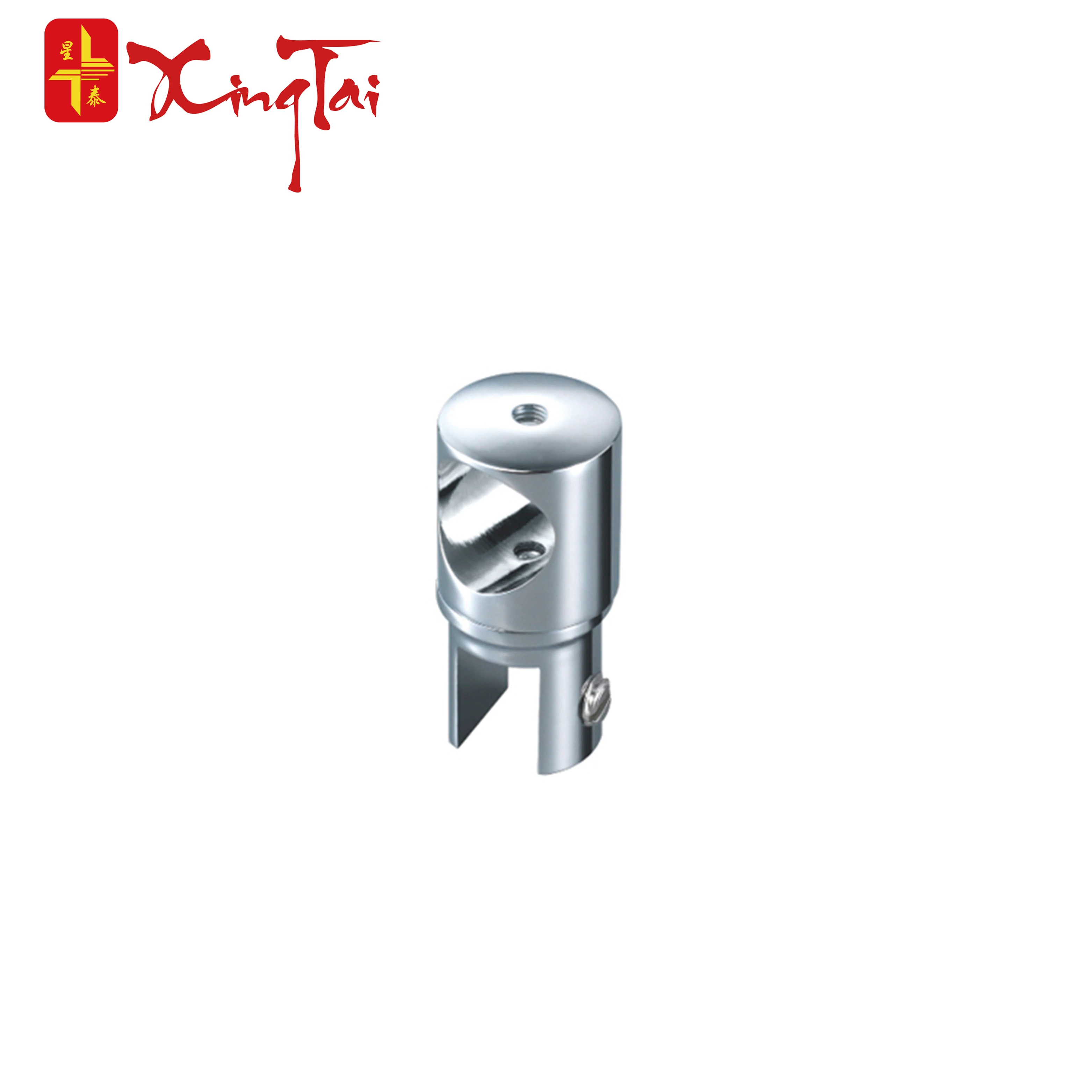 Glass patch fitting door hardware adjustable bathroom connection pipe shower stabilizer support bar