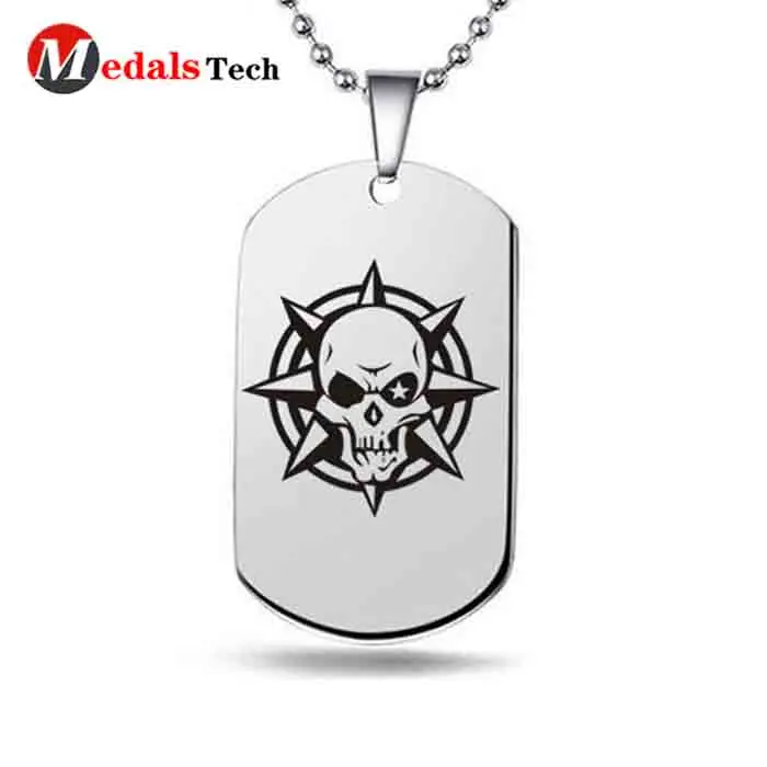 Promotional custom die casting printed photo souvenir metal dog tags