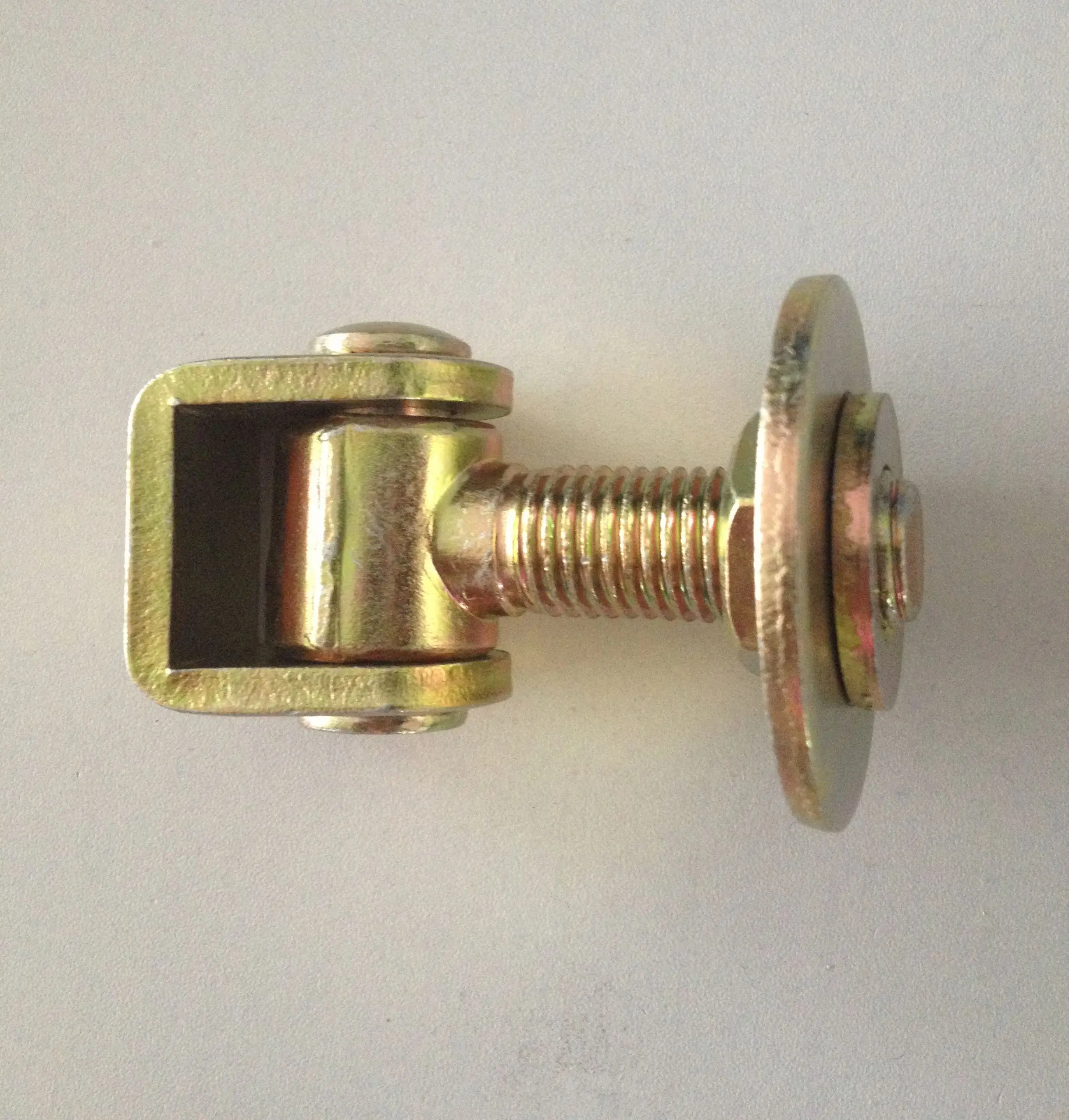 Color Zinc Plated Adjustable Swing Gate Hinge With Adjustable Nut and Bolt
