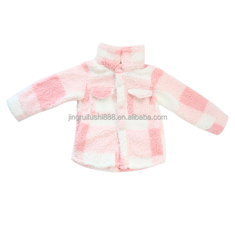 Full Children Toddlers Jackets Flannel Checkered Boy and Girls Autumn Winter Warm Coats Outerwear